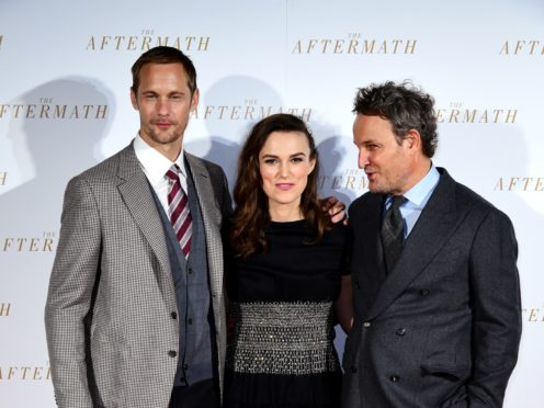 Alexander Skarsgard, Keira Knightley, and Jason Clarke attending the world premiere of The Aftermath (PA)