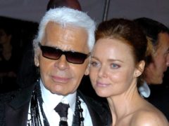 Karl Lagerfeld and Stella McCartney pictured in 2004 (REX).