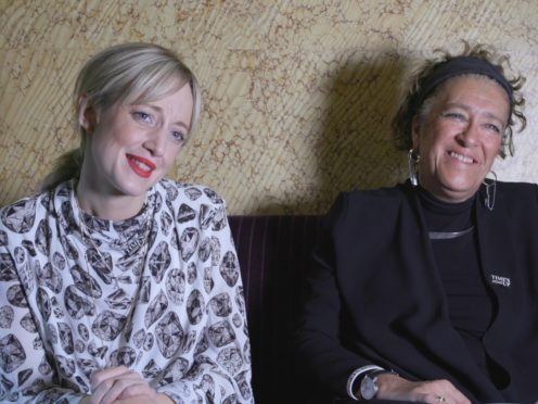 Andrea Riseborough and Dame Heather Rabbatts have launched the 4% Challenge in the UK (PA)