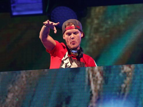 Avicii performs on stage during Capital FM’s Summertime Ball at Wembley Stadium, London (Yui Mok/PA)
