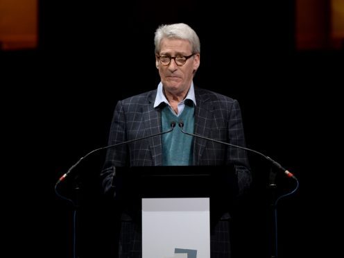 Jeremy Paxman discussed thongs on Tuesday’s episode of the Great Celebrity Bake Off (Anthony Devlin/PA)