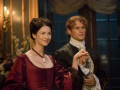 Caitriona Balfe as Claire Randall and Sam Heughan as Jamie Frasier in Season 2 of Outlander (Starz/Sony Pictures Television/PA)