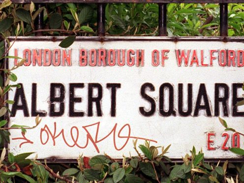 A sign for Albert Square (PA)