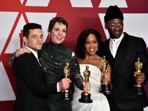 Rami Malek, Olivia Colman, Mahershala Ali and Regina King at the 2019 Academy Awards (PA)