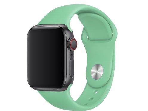The Apple Watch’s new Spearmint Sport Band (Apple)