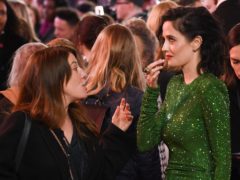 Eva Green takes chewing gum out of her mouth at the Dumbo film premiere (David Fisher/REX/Shutterstock)