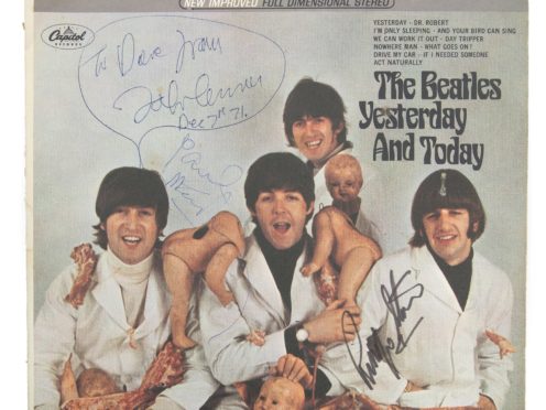 A Beatles record dubbed the world’s rarest could fetch £136,000 at auction (Julien’s Auctions/PA)