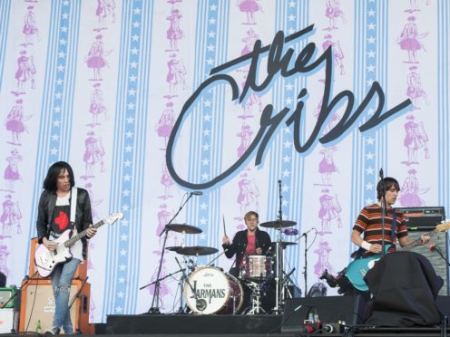 The Cribs perform live on stage at the Isle of Wight Festival, Seaclose park, Newport Isle of Wight (David Jensen/PA)