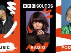 Posters for BBC Sounds which launched six months ago (BBC/PA)