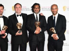 David Olusoga (second from right) at the BAFTA TV Awards 2016 (Ian West/PA Wire)
