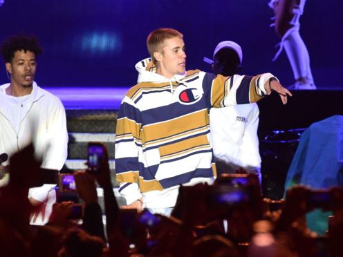 Justin Bieber has teased new music with Ed Sheeran (Ian West/PA)