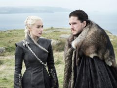 Emilia Clarke and Kit Harington in Game of Thrones (HBO)