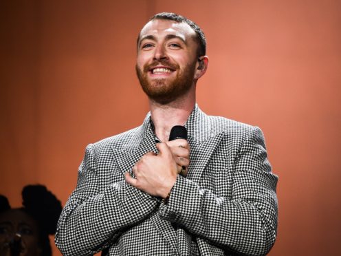 Sam Smith shared a topless selfie to promote body positivity (Ben Birchall/PA)