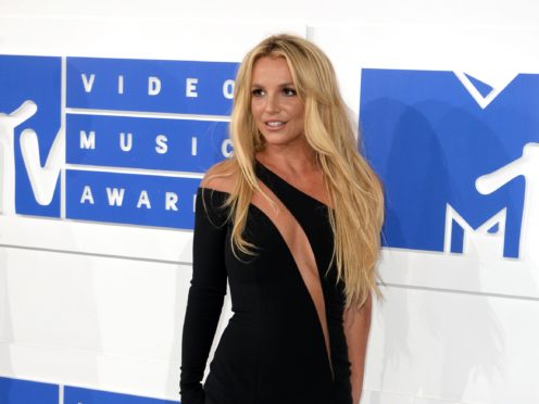 Britney Spears posted an image on Instagram with the words, ‘Fall in love with taking care of yourself’ (PA/PA File)