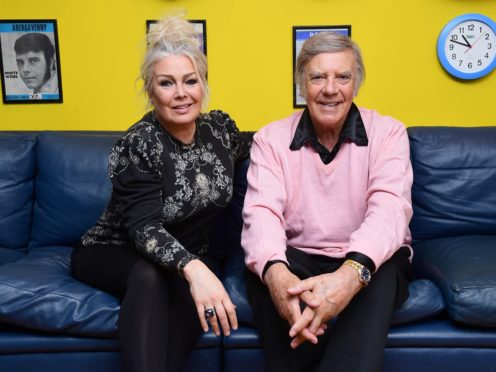 Kim Wilde and her father Marty Wilde at his home in Hertfordshire (Ian West/PA)