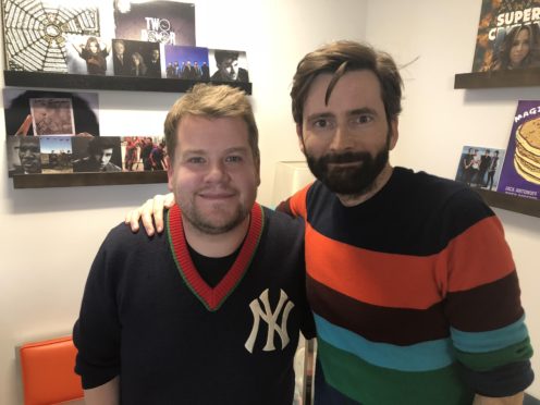 James Corden and David Tennant (David Tennant Does A Podcast With)