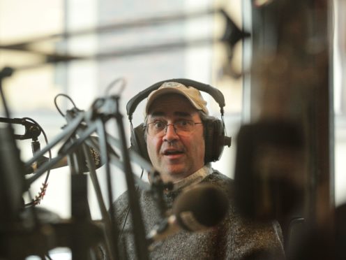 Danny Baker outside his London home after he was fired by BBC Radio 5 Live (Victoria Jones/PA)