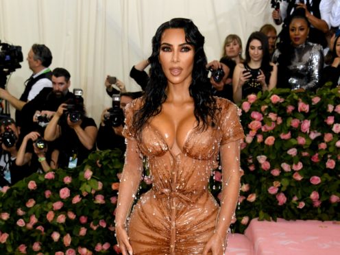 Kim Kardashian West was among the celebrities at the Met Gala (Jennifer Graylock/PA)