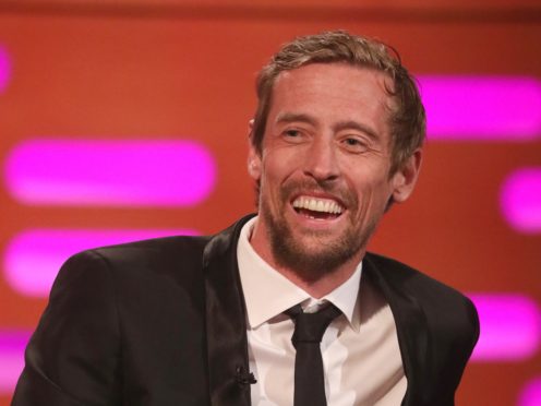 Peter Crouch filming The Graham Norton Show (Isabel Infantes/PA)