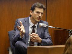 Ashton Kutcher testifies in the murder trial of Michael Gargiulo in Los Angeles Superior Court (Genaro Molina/Los Angeles Times via AP, Pool)
