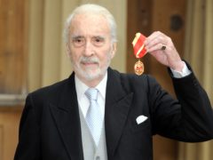 Sir Christopher Lee’s photographic archive has been donated to the British Film Institute (BFI), the organisation has announced (Anthony Devlin/PA)