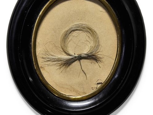 A lock of Beethoven’s hair (Sotheby’s)
