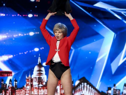 Theresa May impersonator strips off during surprising BGT audition (ITV/Thames/Syco)