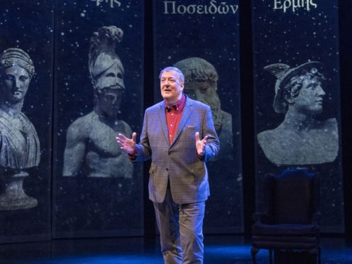 Stephen Fry performs Mythos: A Trilogy (Stephen Fry/PA)