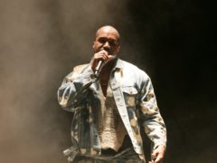 Kanye West headlines the the Pyramid Stage at the Glastonbury (Yui Mok/PA)