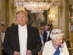Late night talk show hosts in the US mocked Donald Trump’s visit to the UK (Jeff Gilbert/Daily Telegraph/PA)