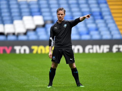 Soccer Aid World Eleven’s James McAvoy (Dominic Lipinski/PA)