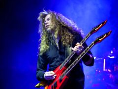 Megadeth star Dave Mustaine thanked ‘the best fans in the world’ for their support following his throat cancer diagnosis (AP Photo/MTI, Balazs Mohai, File)
