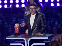 Director Anthony Russo accepts the award for best movie for Avengers: Endgame at the MTV Movie and TV Awards (Chris Pizzello/Invision/AP)