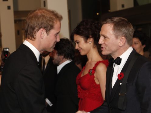 The Duke of Cambridge and Daniel Craig at the world premiere of Quantum Of Solace (PA)