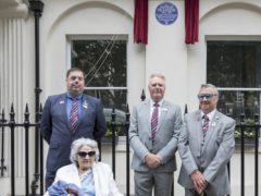 Veterans attending the unveiling of the plaque (English Heritage)