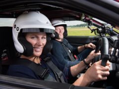 Zara Tindall spins out of control Top Gear race track (BBC/Top Gear)