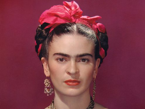 Frida Kahlo In Blue Satin Blouse, 1939, one of the exhibits at the V&A (Nickolas Muray /V&A/PA)