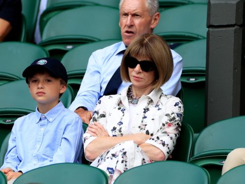 Anna Wintour at Wimbledon (Mike Egerton/PA)