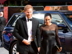 The Duke and Duchess of Sussex attending Disney’s The Lion King European premiere in Leicester Square, London (Ian West/PA)