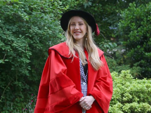Ellie Goulding received an honorary Doctor of Arts degree from the University of Kent (Gareth Fuller/PA)