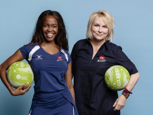 Team captains Oti Mabuse and Jennifer Saunders (Rebecca Naen/Comic Relief/PA)