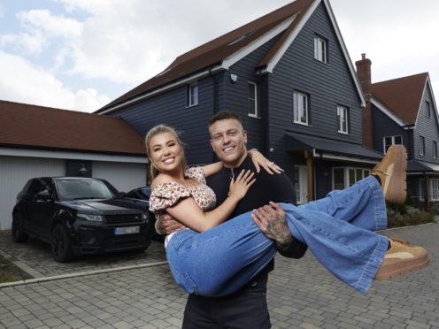 Love Island winners Olivia Buckland and Alex Bowen on MTV Cribs (MTV/Laura Radford/PA)