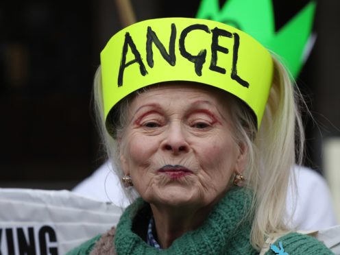 Dame Vivienne Westwood is active in protesting for environmental issues (Jonathan Brady/PA)