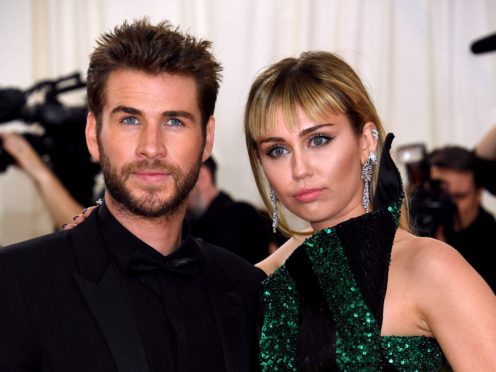 Liam Hemsworth said he wishes wife Miley Cyrus ‘nothing but health and happiness’ following their split (Jennifer Graylock/PA)