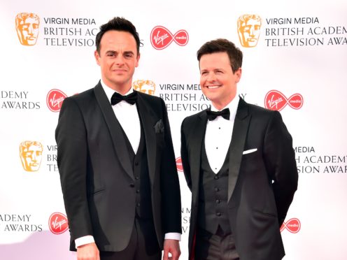 Anthony McPartlin and Declan Donnelly at the Bafta TV awards (Matt Crossick/PA)