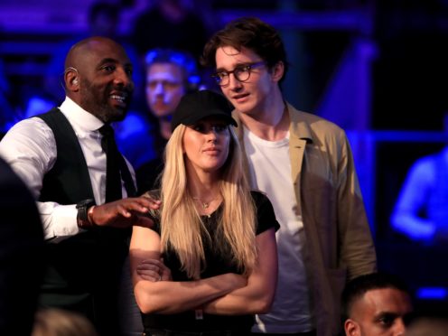 Ellie Goulding at the O2 Arena, London, with Caspar Jopling. (Bradley Collyer/PA)