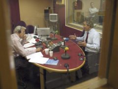 Tony Blair during an interview with John Humphrys on BBC Radio 4’s Today programme in 2005 (Jeff Overs/PA)