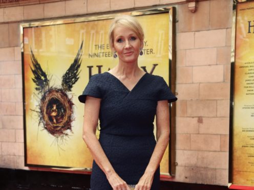 JK Rowling sparked speculation another Harry Potter film was in the works after posting a cryptic tweet about the stage play follow-up to her hugely popular books (Yui Mok/PA)