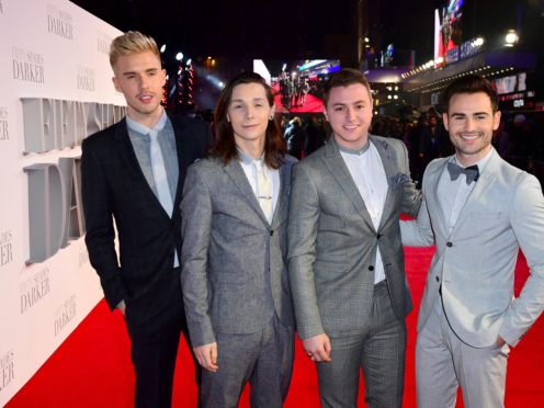 Jamie Lambert, Thomas J Redgrave, Matt Pagan and Michael Auger of Collabro (Ian West/PA)