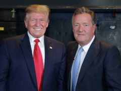 Piers Morgan during his interview in the Churchill War Rooms with US President Donald Trump for Good Morning Britain (ITV/PA)